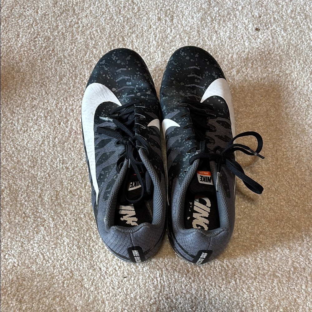 Nike Black and White Track Cleats